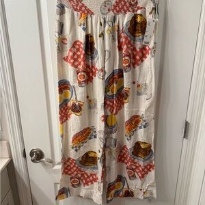 Urban Outfitters Breakfast Print Pants